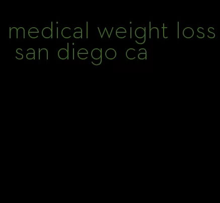 medical weight loss san diego ca