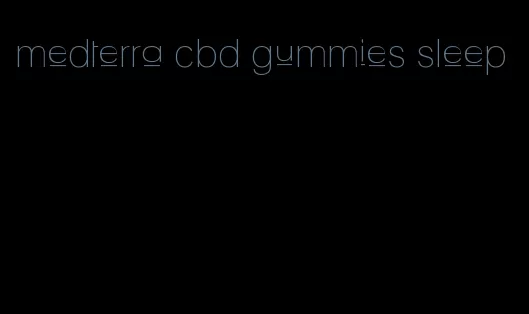 medterra cbd gummies sleep