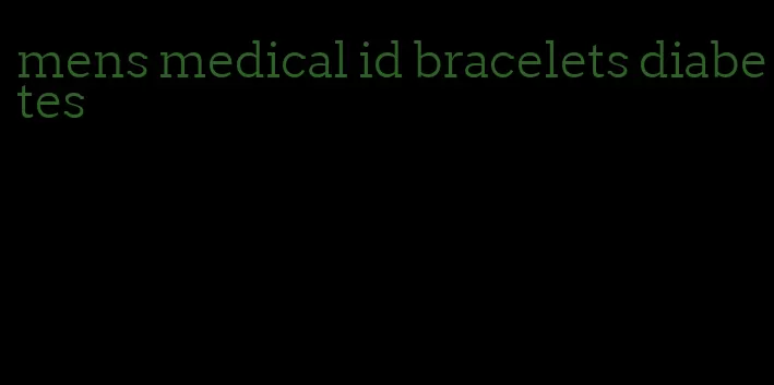 mens medical id bracelets diabetes