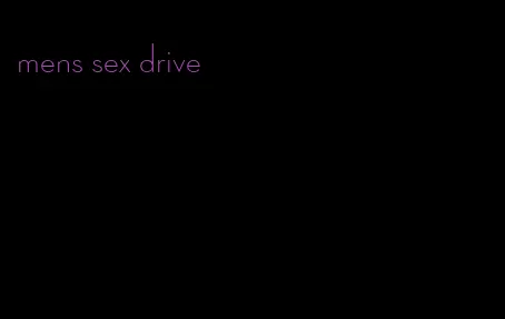 mens sex drive