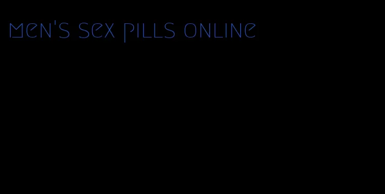 men's sex pills online