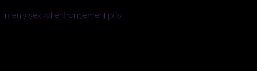 men's sexual enhancement pills