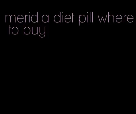 meridia diet pill where to buy