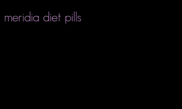 meridia diet pills