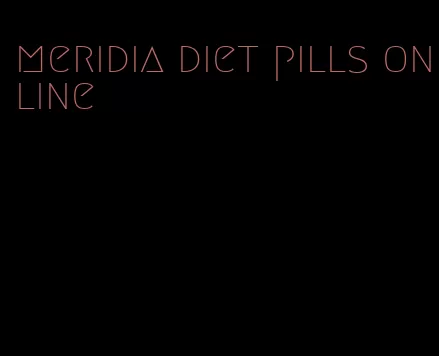 meridia diet pills online