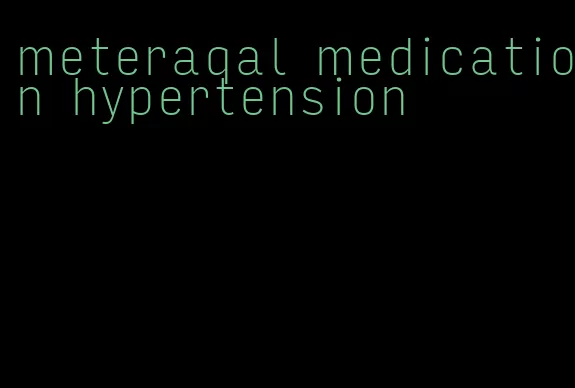 meteraqal medication hypertension