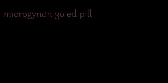 microgynon 30 ed pill