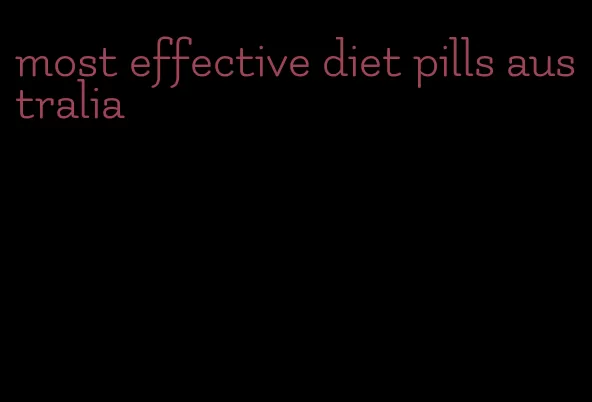 most effective diet pills australia