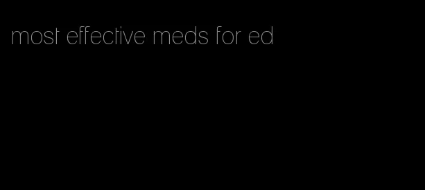 most effective meds for ed