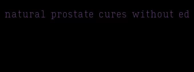 natural prostate cures without ed