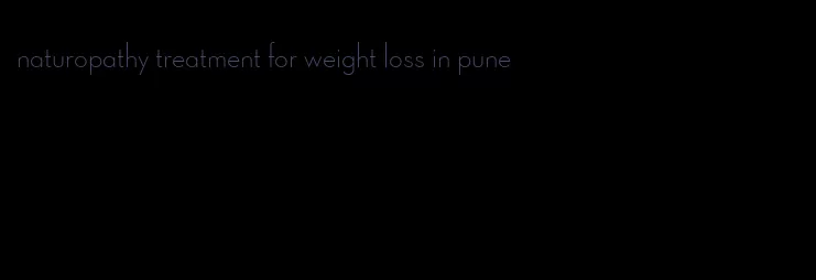 naturopathy treatment for weight loss in pune