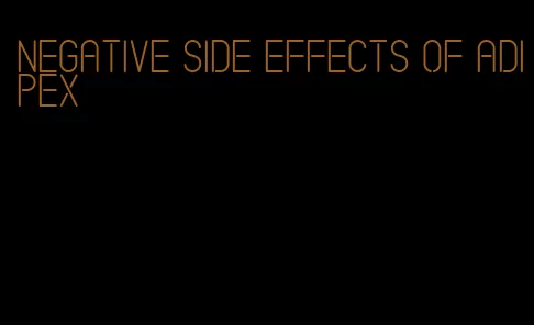 negative side effects of adipex