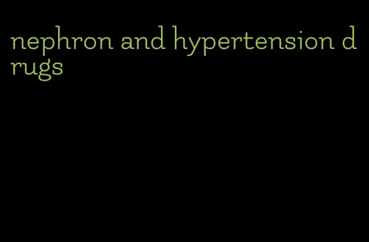 nephron and hypertension drugs