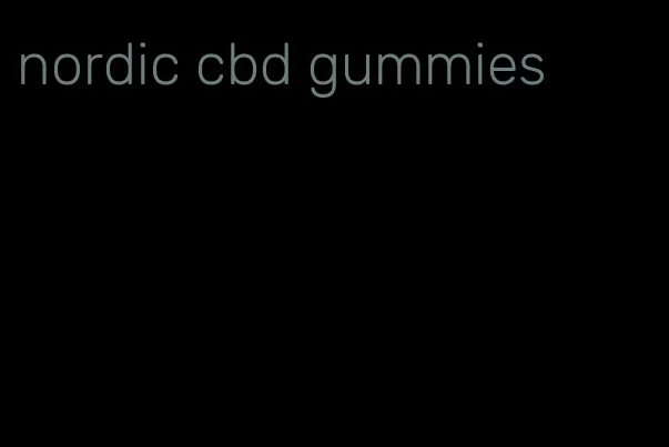 nordic cbd gummies