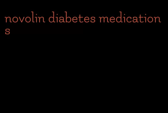 novolin diabetes medications