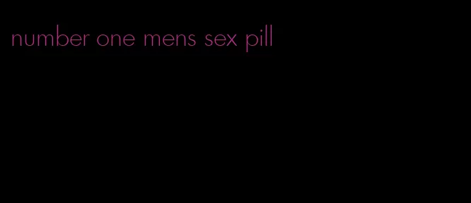 number one mens sex pill