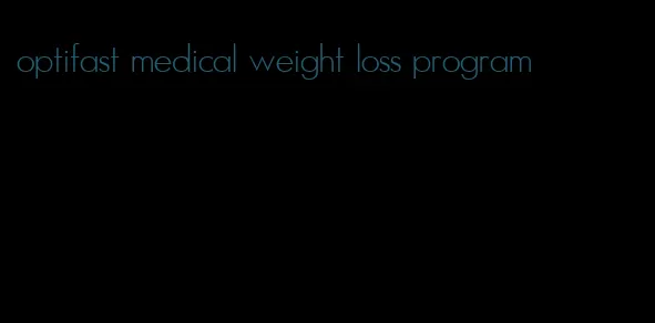 optifast medical weight loss program