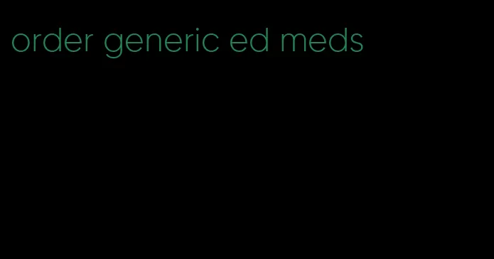 order generic ed meds