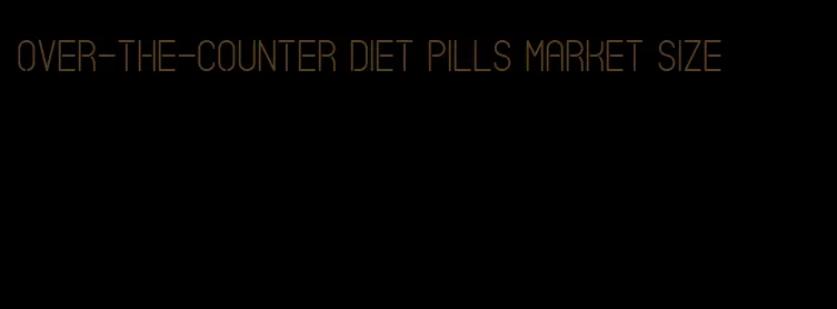 over-the-counter diet pills market size