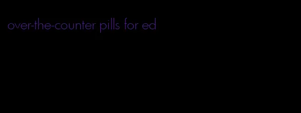 over-the-counter pills for ed