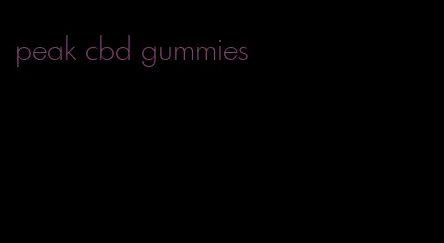 peak cbd gummies