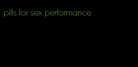 pills for sex performance