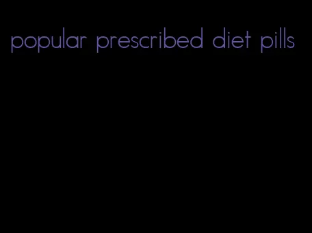 popular prescribed diet pills