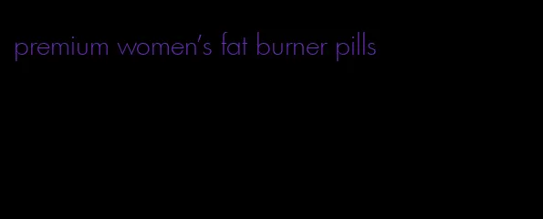 premium women's fat burner pills