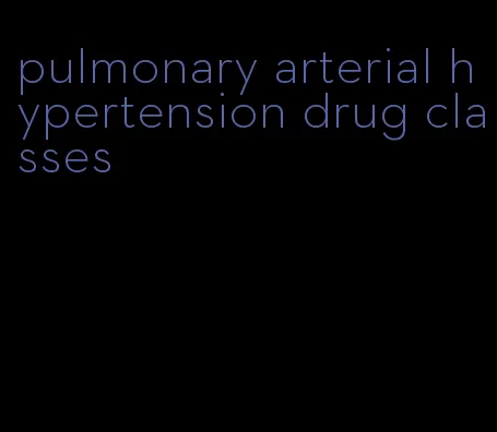 pulmonary arterial hypertension drug classes