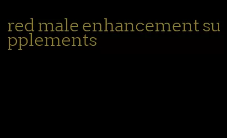 red male enhancement supplements