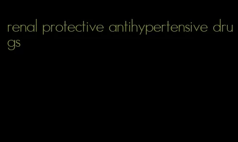 renal protective antihypertensive drugs