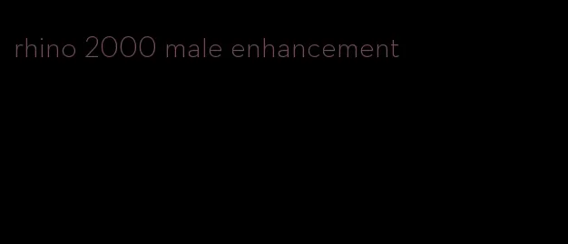 rhino 2000 male enhancement