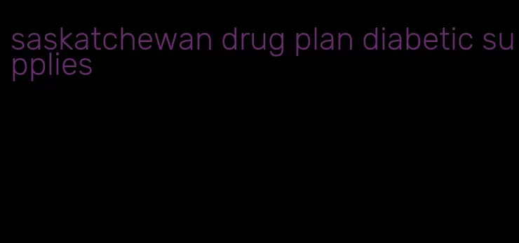 saskatchewan drug plan diabetic supplies