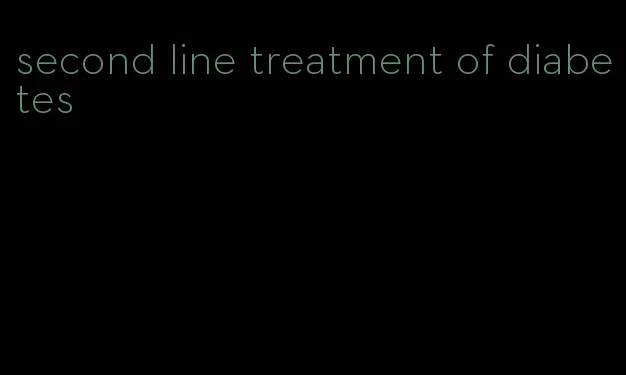 second line treatment of diabetes