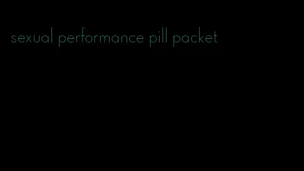 sexual performance pill packet