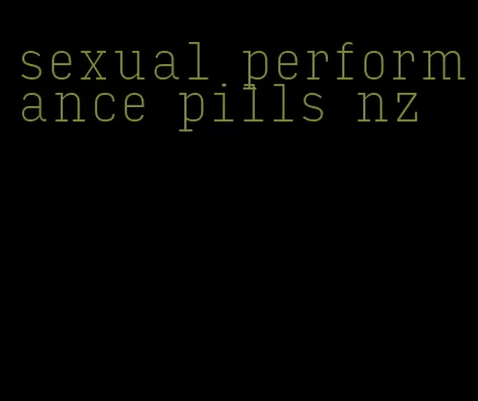 sexual performance pills nz