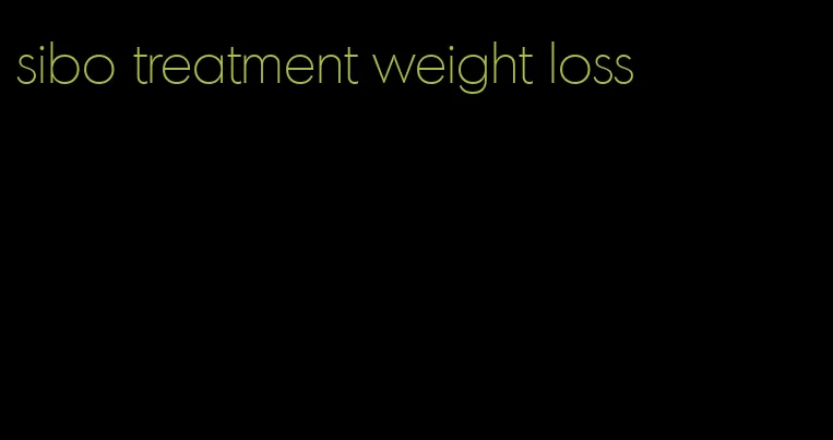 sibo treatment weight loss