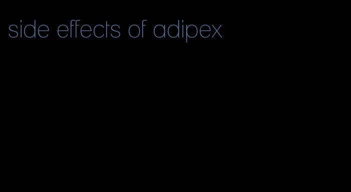 side effects of adipex