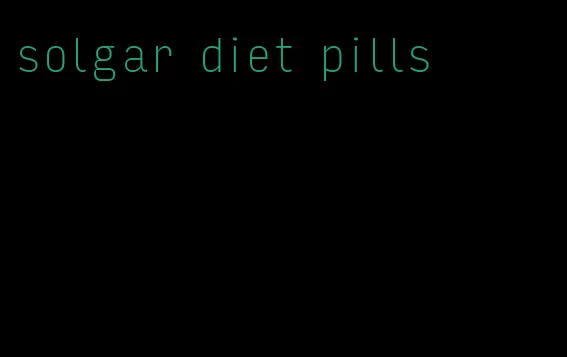 solgar diet pills