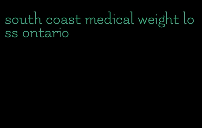 south coast medical weight loss ontario