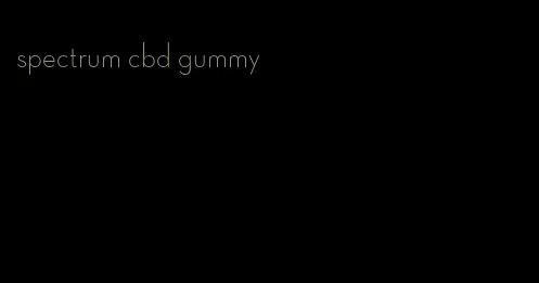 spectrum cbd gummy