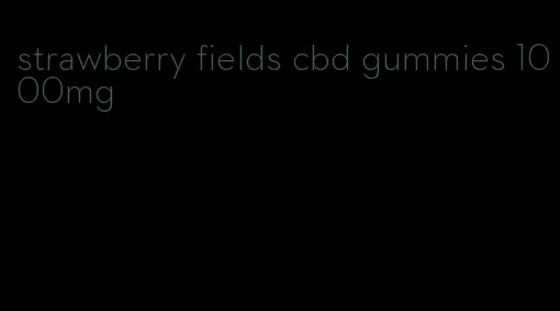 strawberry fields cbd gummies 1000mg