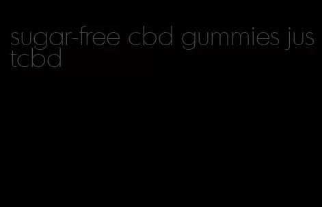 sugar-free cbd gummies justcbd