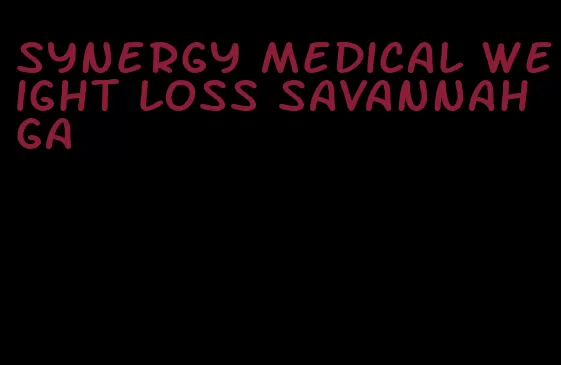 synergy medical weight loss savannah ga