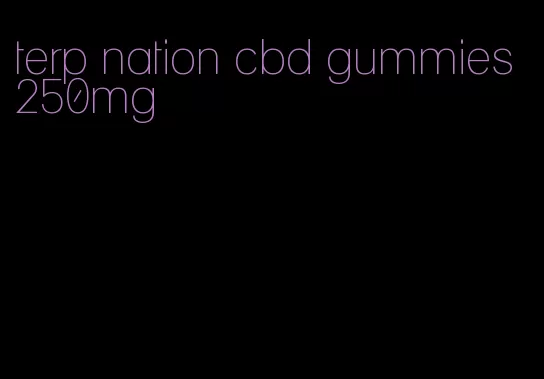 terp nation cbd gummies 250mg