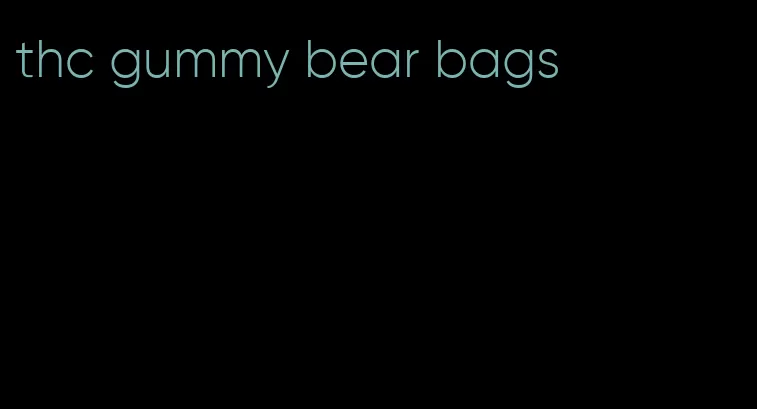 thc gummy bear bags