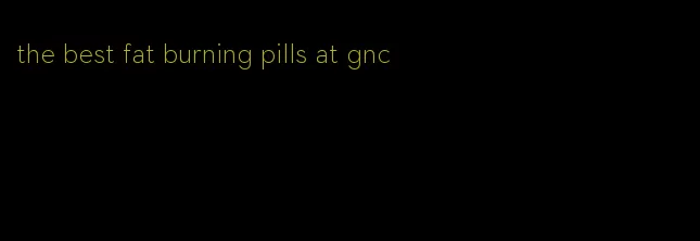 the best fat burning pills at gnc