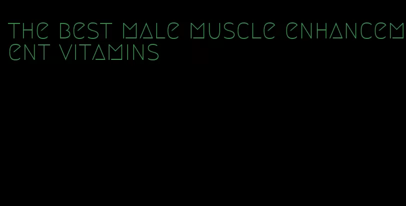 the best male muscle enhancement vitamins