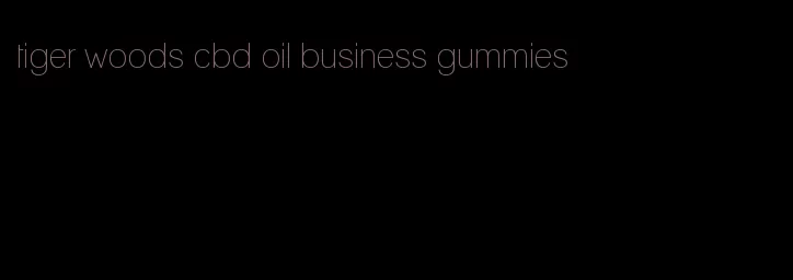 tiger woods cbd oil business gummies