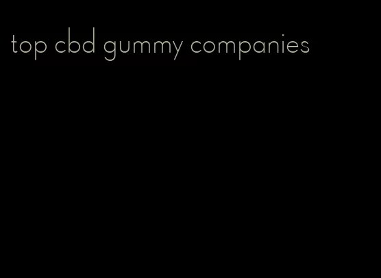 top cbd gummy companies